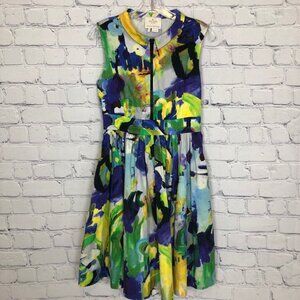 Kate Spade Carissa Dress Size 2 Watercolor Fit & Flare